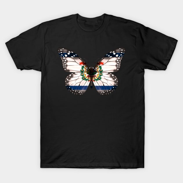 West Virginia Flag Butterfly - Gift for West Virginian From West Virginia WV T-Shirt by Country Flags